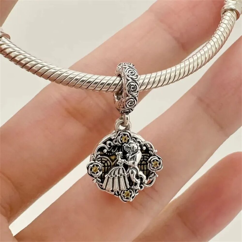 Pandora Disney Beauty And The Beast Dancing Dangl… - image 5